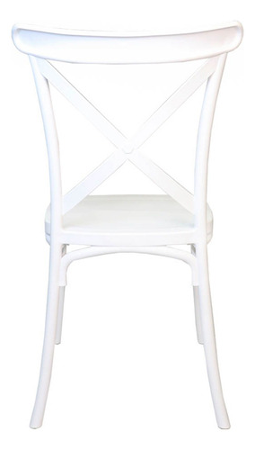 Kit 4 Cadeiras Katrina Polipropileno Classica Sala De Jantar Estrutura Da Cadeira Branco Assento Branco