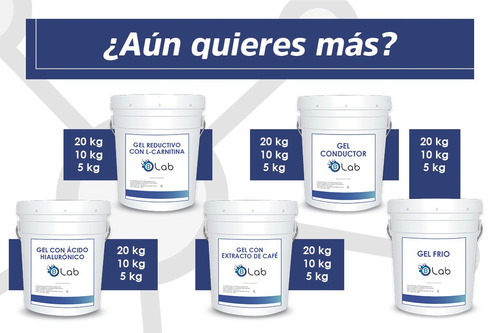 Imagen 3 de 4 de Set Gel Conductor 20 Kg+ Gel Neutro 250 Gr Biolab