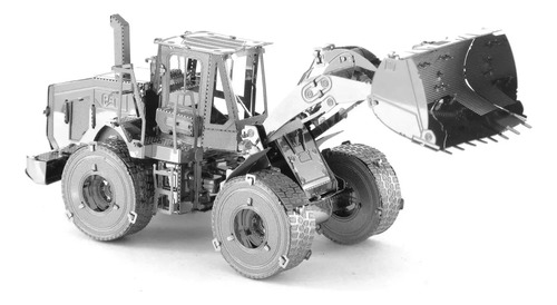 El Rompecabezas 3d Metal Tractor Bulldozer Cat Puzzle Diy R