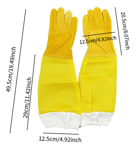 Guantes De Apicultor Profesionales Con Mangas Largas