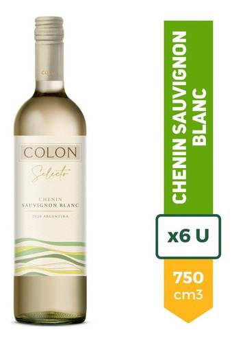 Vino Colon Selecto Chenin Sauvignon Blanc 750ml Caja X6