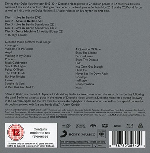 Depeche Mode Live In Berlin Cd Doble + Dvd Doble + Blu-ray