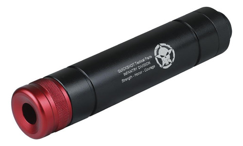 Supressor Fake Quickshot Rosca M14 Esquerda Airsoft 150mm