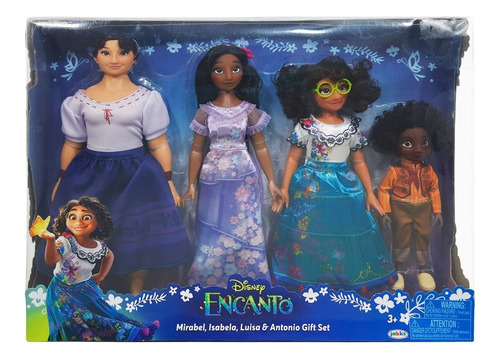 Muñecas Disney Encanto Mirabel, Isabela, Luisa Y Antonio Set