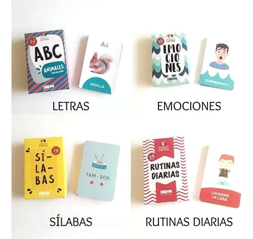 Imagen 1 de 9 de Juego De Cartas Didácticas Para Niños Para Aprender Jugando
