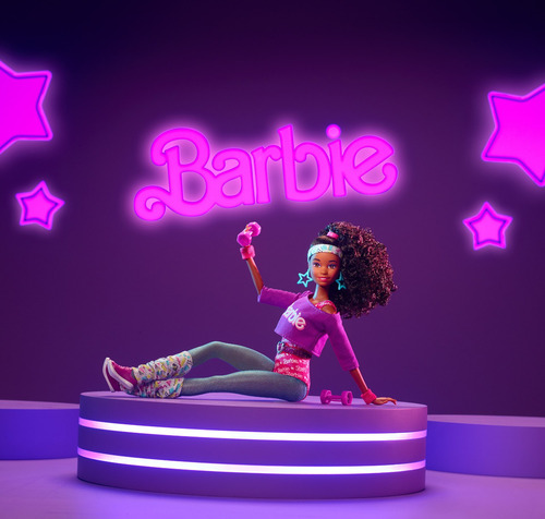 Muñeca Barbie Rewind Edición de los 80 Workin' Out 80 Christie Signature