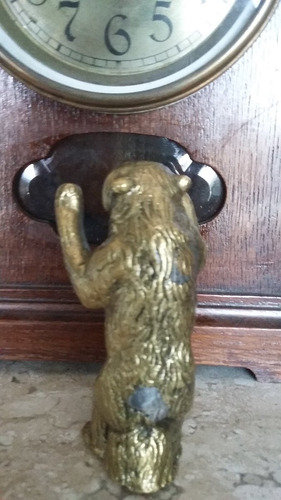 Lindo Urso Em Bronze Antigo 703 Gramas