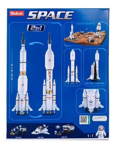 Imagem 6 de 6 de Blocos P/ Montar Sluban Foguete Espacial B0735 - Br1033