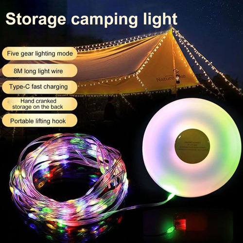 Cadena De Luces Para Acampar, Impermeables, Para Acampar, Ti