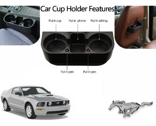 Porta Vasos Con Porta Celular Ford Mustang 2007