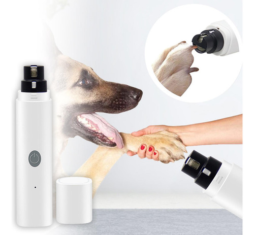 Perro Lima De Uñas Usb Recargable Bajo Ruido Pata Pulidor