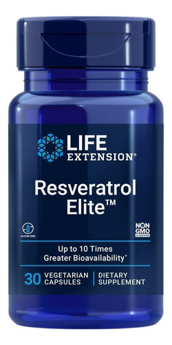 Resveratrol Elite 30 Cápsulas - Un - Unidad A $5297