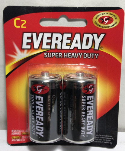 Blister Pilas Zinc Carbon Eveready C  2 Blister X2 Srj