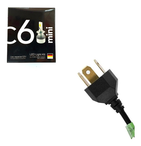 Imagen 5 de 9 de Kit Lamparas Luz Cree Led C6 Mini H4 Alta Y Baja 20.000lumen