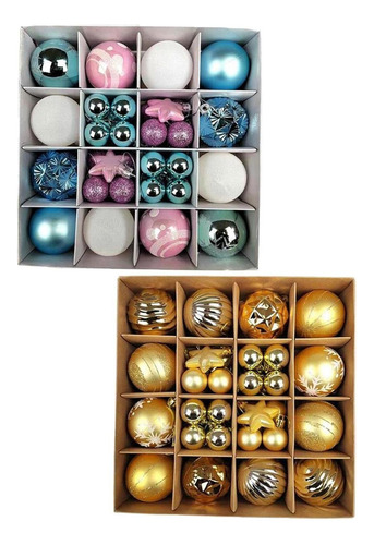 84x Christmas Balls Ornaments Decoration For Home Holiday