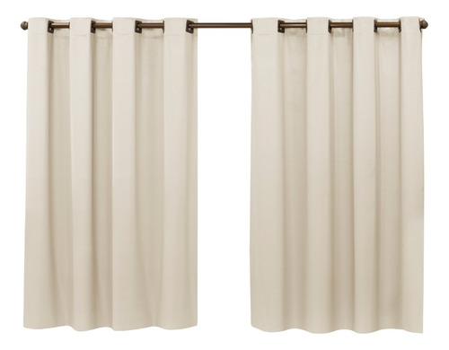 Cortina Blecaute Cortina Corta Luz Pvc 2,80m X 1,80m (alt) Cor Bege