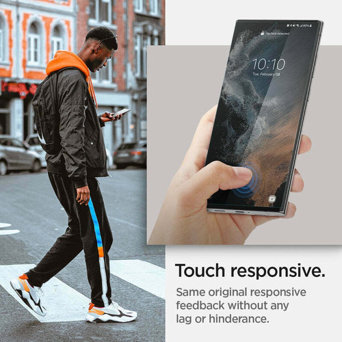 Imagem 4 de 5 de Película Spigen Flexid Para Samsung Galaxy S22 Ultra
