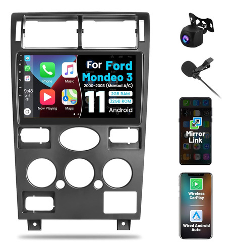 Estéreo Para Coche Android Ford Fusion Mondeo 3 2000-2007