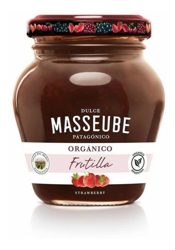 Dulce Masseube Organico De Frutilla X 352 Grs. Sin Tacc