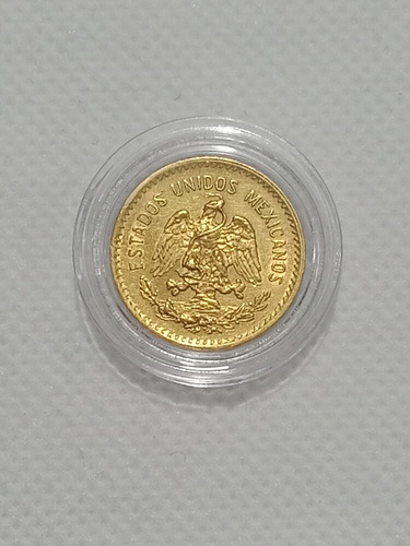 Moneda De 5 Pesos Oro Año 1906, Medio Hidalgo De Oro (Usado)