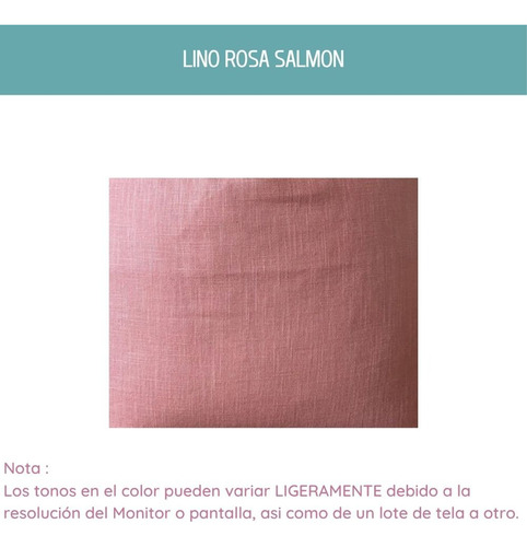 1 Cojin De Lino Varios Colores Decoracion Rosa Salmon Lino