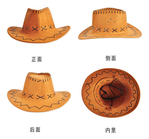 Sombrero Vaquero En Gamuza Para Adulto - Sobrero Unisex