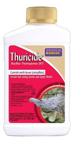 Bonide Chemical 802 bacillus Thuricide Liquido, 8 onzas