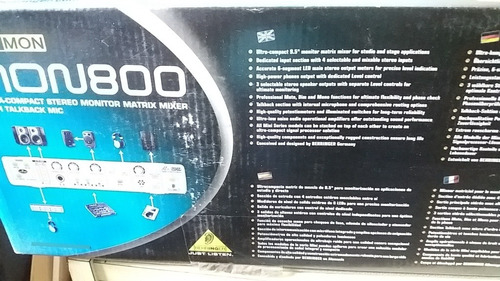 Imagen 2 de 3 de Mezclador De Audio 3 Salidas/microfono Behringer Minimon800