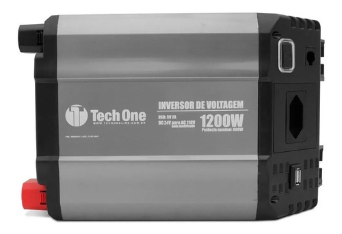 Inversor De Voltagem Tech One 1200w 24v Para 220v Modificada