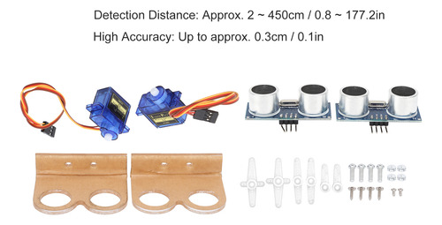 Kit Básico Para Coche Inteligente, 2 Juegos De Sensores Ultr