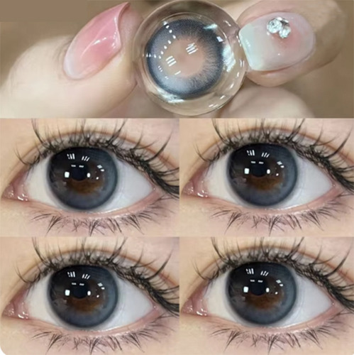 Lentes Contacto Estilo Coreano Cute Blue Ojos Azules 14.0