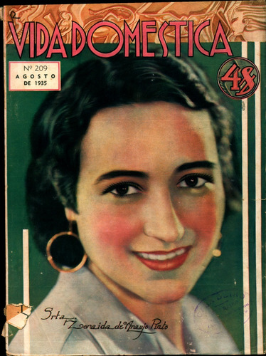 Revista - Vida Doméstica Nº 209, De Agosto De 1935