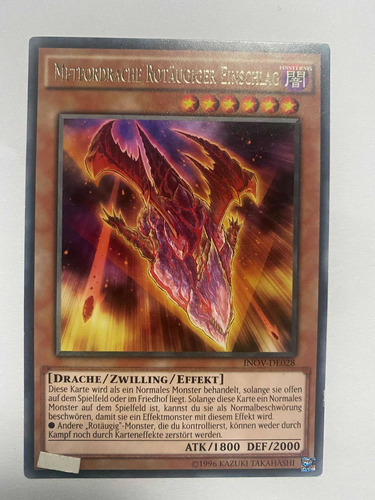 Meteor Dragon Red-eyes Impact Rara Alemán Yugioh