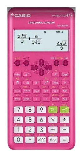 Calculadora Científica Casio Fx-82la Plus 2 Ed Rosa Español