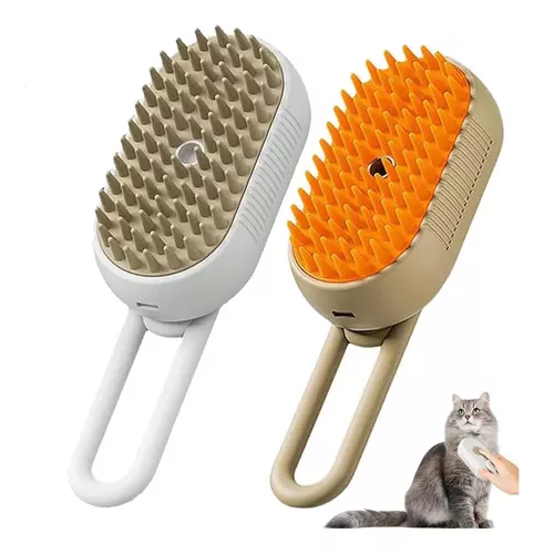 Cepillo de vapor para gatos, cepillo de vapor para gatos, cepillo de vapor  3 en 1, cepillo de vapor para gatos autolimpiante, cepillo para gatos al