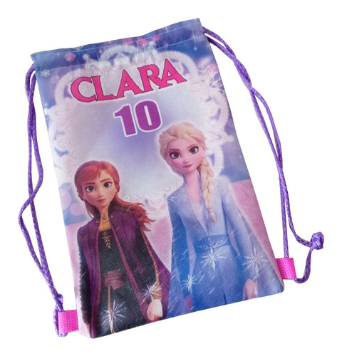 Morralitos  Dulceros Personalizados, Frozen, 10 Pz. 