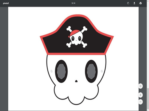 Imagen 4 de 4 de Fiesta Infantil Pirata Imprimible Mascar Banderas Garfio Pdf