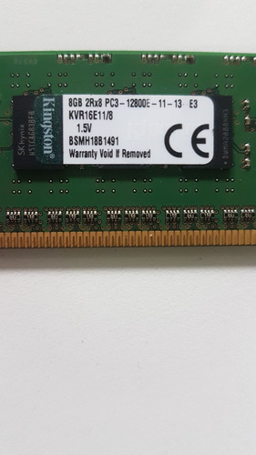 Memoria 8gb 2rx8 Pc3l-12800e Ddr3 Ml310e Dl320e Dl360e G8
