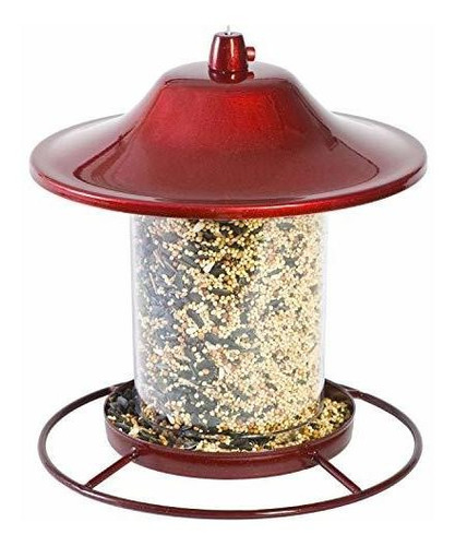 Alimentador De Pájaros Panorama Perky Pet-312r Rojo De La Ch