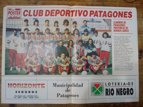 Miniposters Club Deportivo Patagones 