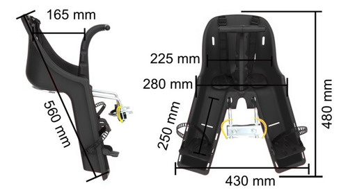 Cadeirinha Infantil Kalf Baby Bike Dianteira Para Bicicleta