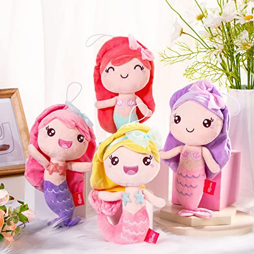 Civaner 4 Piezas 7.8 Peluche De Sirena Juguetes De Peluche