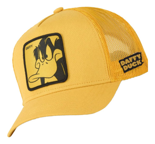 Gorra Trucker Looney Tunes El Pato Lucas Daffy Adulto Amarillo Unitalla