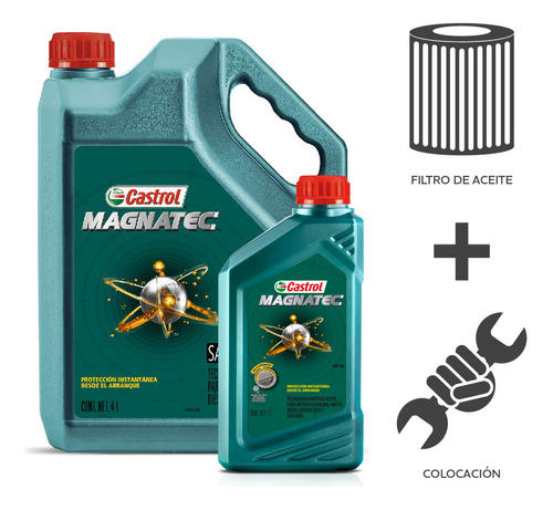 Cambio Aceite Castrol 10w40+ F Aceite + Coloc Duster 1.6