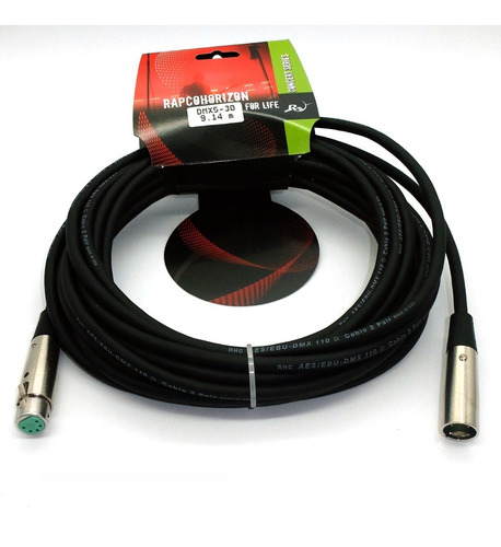 Rapcohorizon Cable Señal Digital Dmx5-30 9.14 M , Xlr 5 Pin