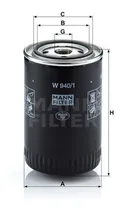 Comprar Filtro De Aceite Mann W940\u002F1 - Falcon