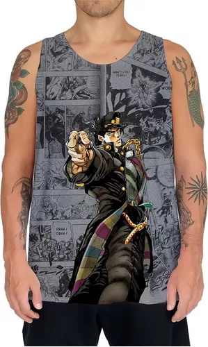 Camiseta Regata Jotaro Kujo Jojo's Bizarre Adventure 4