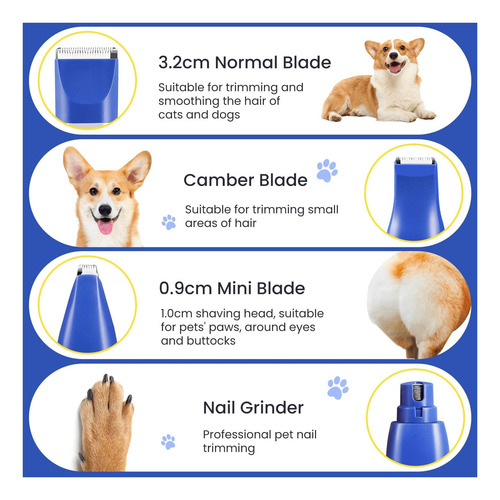 Aiwoit Clippers Para Perros Para Kit De De Depilación De 4 1