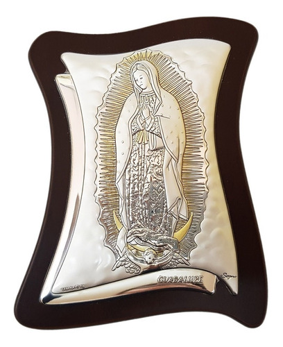 Retablo Plata Y Oro Virgen De Guadalupe - 10 Pzs