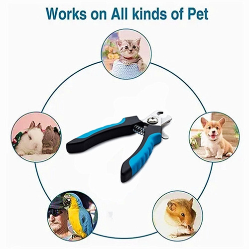Corta Uñas Dedicado Para Todos Los Gatos Y Perros (azul).